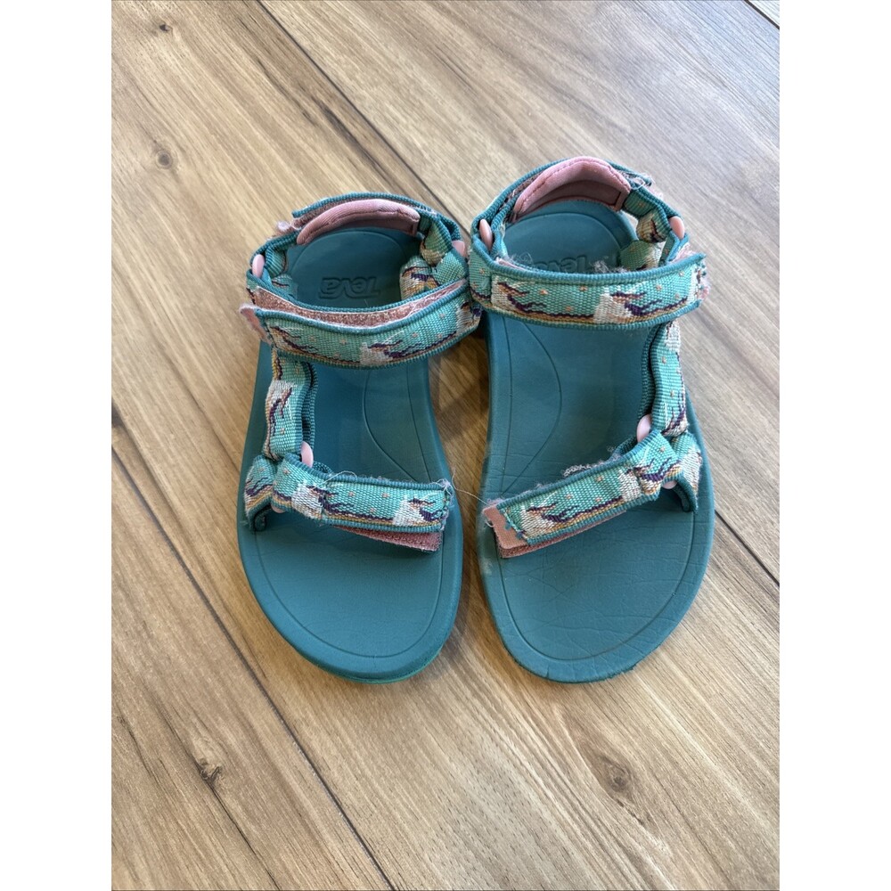 Teva Little Girl Hurricane XLT 2 Sandal - Unicorn Waterfall  Size 12 Outdoor - Picture 2 of 6